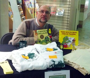 Jerry at book signing at Village Mall